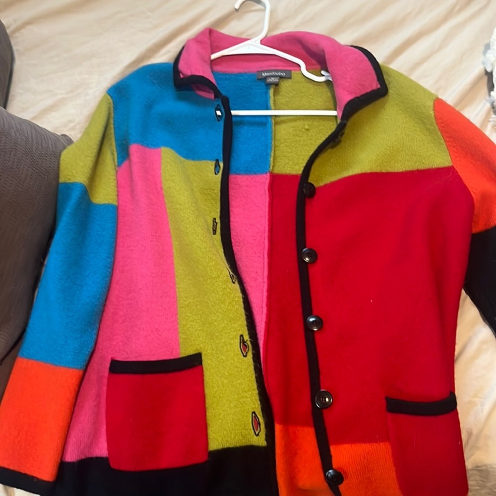 Cool color block jacket